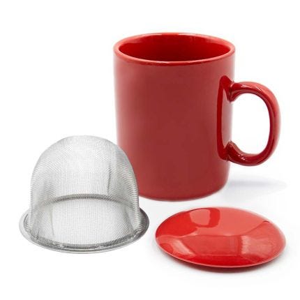 Cantina Red Tea Mug Infuser