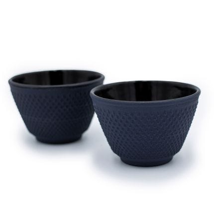 Evening Blue Cast Iron Tea Cups