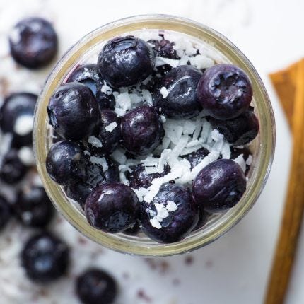 Overnight Oats - Blueberries & Cream