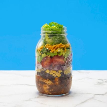Sizzlin’ Southwest Mason Jar Salad