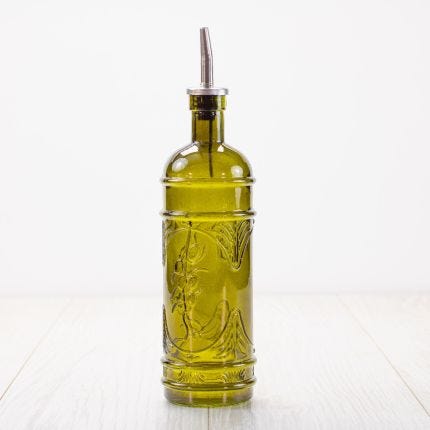 Glass Olive Oil Jar
