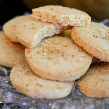 Lemon Star Anise Shortbread Cookies