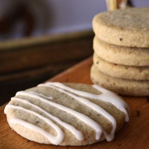 White Tropical Shortbread Cookies