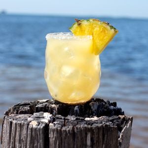 White Tropical Twist Cocktail